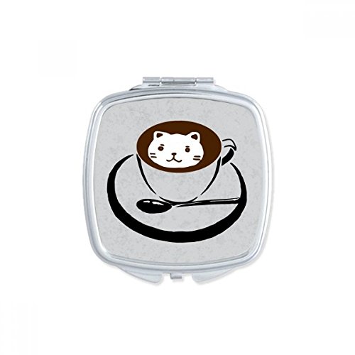 Miroir carré de maquillage compact contre les imperfections