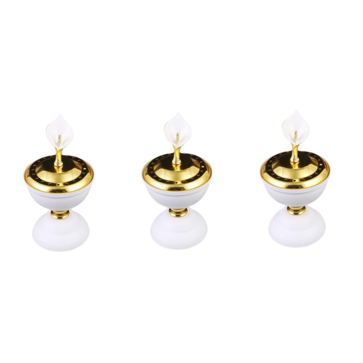 Brûleur d'encens de bureau Cabilock en lot de 3 pièces pour la décoration