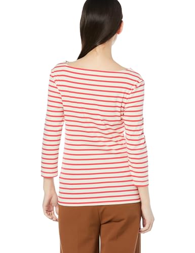 Image of Amazon Essentials Women's Slim-Fit 3 /4 Sleeve Boat Neck Tops Cotton Modal T-Shirt