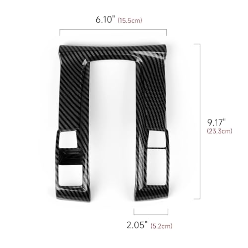 Image of Gear Shift Panel Cover Decals for Honda Civic 2016 2017 2018 2019 2020 2021 10th Gen Accessories ABS Carbon Fiber Interior Stickers