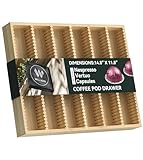 WELL WENG for Nespresso Vertuo Capsules - Premium Bamboo Coffee Pod Drawer Insert Organizer for Counter (48 Big or 60 Small Pods)-14.84' Wx11.81' Dx1.54' H