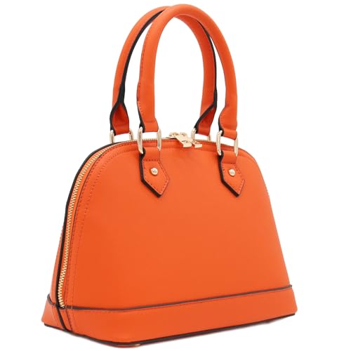 Image of Zip-Around Saffiano Classic Dome Satchel