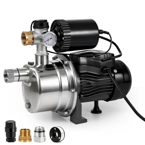3/4 HP Water Pressure Booster Pump with Pressure Tank