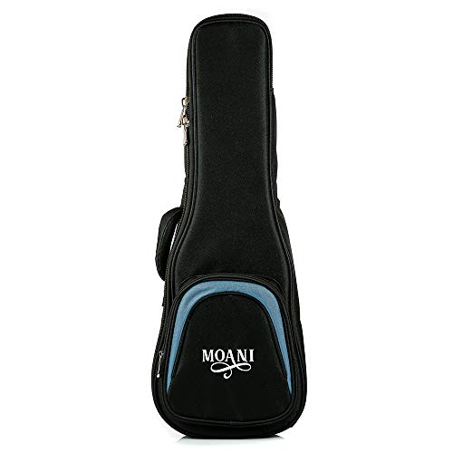 Qual o Melhor Ukulele Soprano de 2025? Melhores Ranking 16 Moani Ukbg12-21, Capa Para Ukulele Soprano 21', em Oxford 600D Preto/Azul, Espuma Interna com 10Mm, 2 Alças Acolchoadas, 1 Alça Lateral e Bolso Frontal