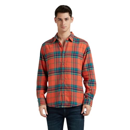 Image of Pepe Jeans Men's Regular Fit Full Sleeve Checkered Cotton Casual Shirt | Check Shirt for Man | Smart & Stylish | Multiple Styles | Mens Casual Shirts