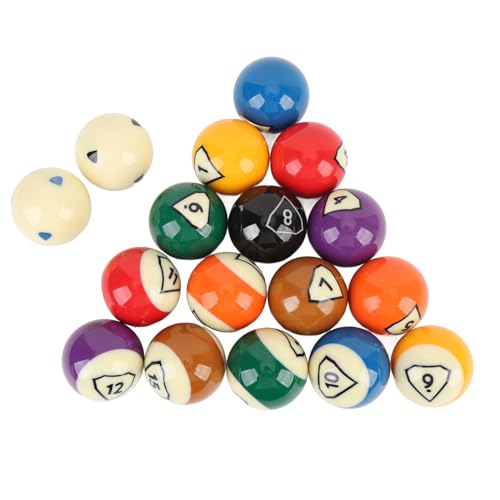 Bolas de billar profesionales de 57,2 mm en resina con 17 piezas de colores vibrantes 3