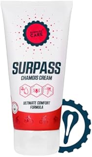 Surpass-Care Natural Chamois Cream | Petrolatum & Paraffin Free | Long-Lasting Protection Against Chafing & Skin Irritation | Unique Oils & Waxes Blend (170ml)