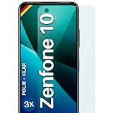 moex für Asus Zenfone 10 Schutzfolie Bildschirmschutz Folie Ultra-klar HD 0,2 mm kompatibel mit jeder Hülle, Anbringen ohne Blasen, Handyfolie Extra Kratzfest, FlexProtect 3 Stück