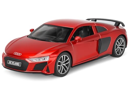 Image of 1:32 Scale Audi R8 Car Toy - Die-Cast Alloy Pull-Back Car for Kids, Boys & Collectors | Off-Road Racing Mini Vehicle, Random Color Gift Toy
