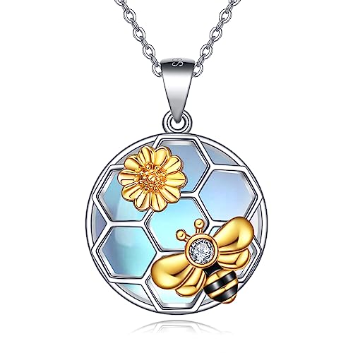 Collier abeille cadeau idéal pour sœur et fille avec zircons