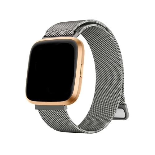 ^~mxgɓKFitbit Versa 1/Versa 2/Versa 3/Versa 4(Gun Color,For Versa Lite)