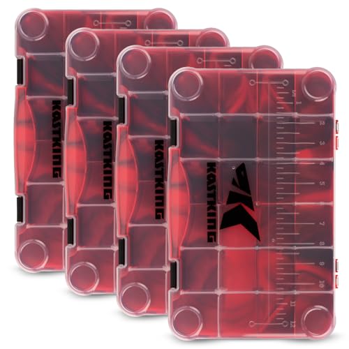 Image of KastKing Tackle Boxes, Plastic Box, Plastic Storage Organizer Box with Removable Dividers - Fishing Tackle Storage - Box Organizer - 2 Packs /4 Packs Tackle Trays - Parts Box