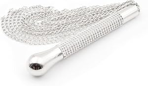 Peitsche Erotik Requisiten Metall mit Kette, Flogger Reiten Erotische Perlen-Griff Spanking Peitsche Erwachsene Spiel Bondage Sexspielzeug für Paare SM Rollenspiel