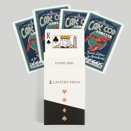 Baraja de poker Cape Cod Massachusetts vintage 52 cartas miniatura 6