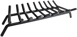 Pleasant Hearth - 3/4" Premium Solid Steel Fireplace Grates - Black, 36-Inch