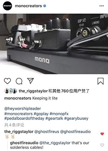 Kit de cabos para pedalboard sem solda Ghost Fire - Não é necessário descascar cabo, cabo de 2 m e 1