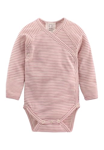 hessnatur Wickel-Body Langarm Mädchen und Jungen Unisex Slim aus Bio-Merinowolle mit Seide | nachhaltig und fair hergestellt (Fair Wear Foundation)