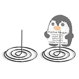 QingVoTool Crochet Doll Stands 2Pcs, Mini Stuffed Animal Display Stand, Metal Amigurumi Crochet Display Stand for Emotional Support Positive Crochet Animal Potato Turtle Motivational Desk Decor, Black