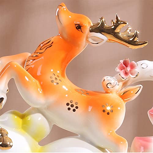 Fournitures de bureau design statue cerf céramique salon moderne L