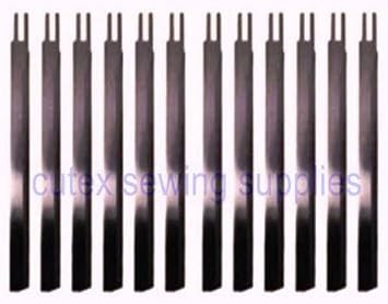 Eastman Straight Cutting Machine 6" Knife Blades - 12 Pack