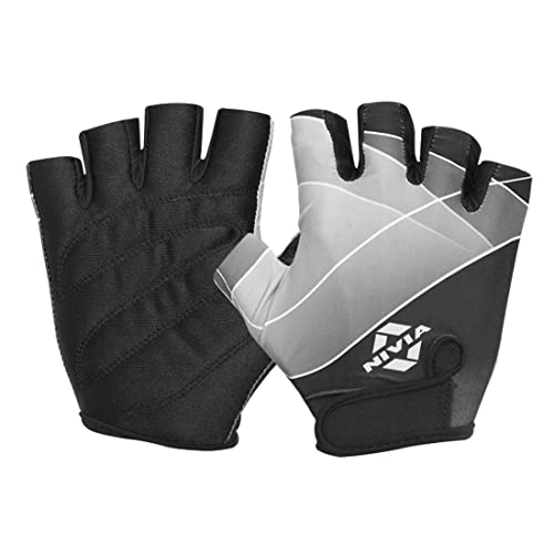 Nivia Crysteal Gym / Exercise_and_Fitness Synthetic Gloves - Navy Blue (Image - 1)