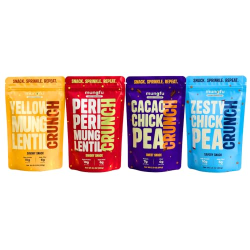 Mungfu Crunch - Variety-8 Pack | Protein and Fiber Packed