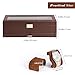 ProCase Watch Box for Men, 6 Slot Watch Display Case with Drawer, Mens Watch Case With Glass Lid, 2-Layer Jewelry and Watch Storage Watch Holder Organizer for Men Women -6 Slot, Espresso