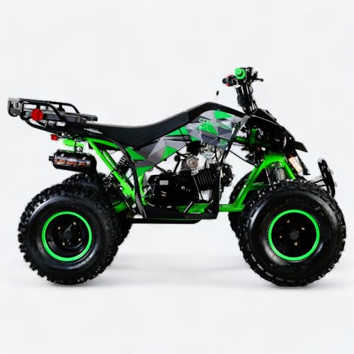 125cc ATV - Fully Assembled, Automatic Engine with Reverse, Safety Kill Switch and Parking Brake, Rear Rack and Reinforced Body, Coolster ATV-3125F2 Mid-Sized, Sport Style Quad (Black)