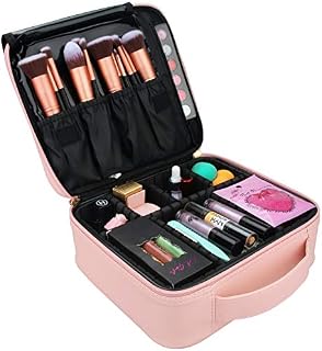 Relavel Makeup Case Travel Makeup Bag for Women Makeup Train Case Cosmetic Bag
