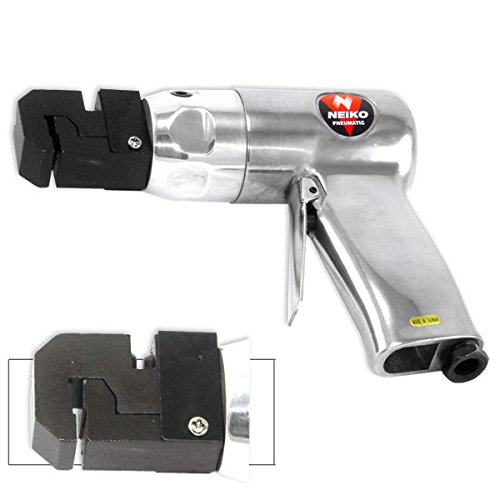 Neiko 30091A Pneumatic Hole Punch and Flange Crimp Joggler Tool, Pistol Grip  1/4" NPT Air Inlet, 90-120 PSI
