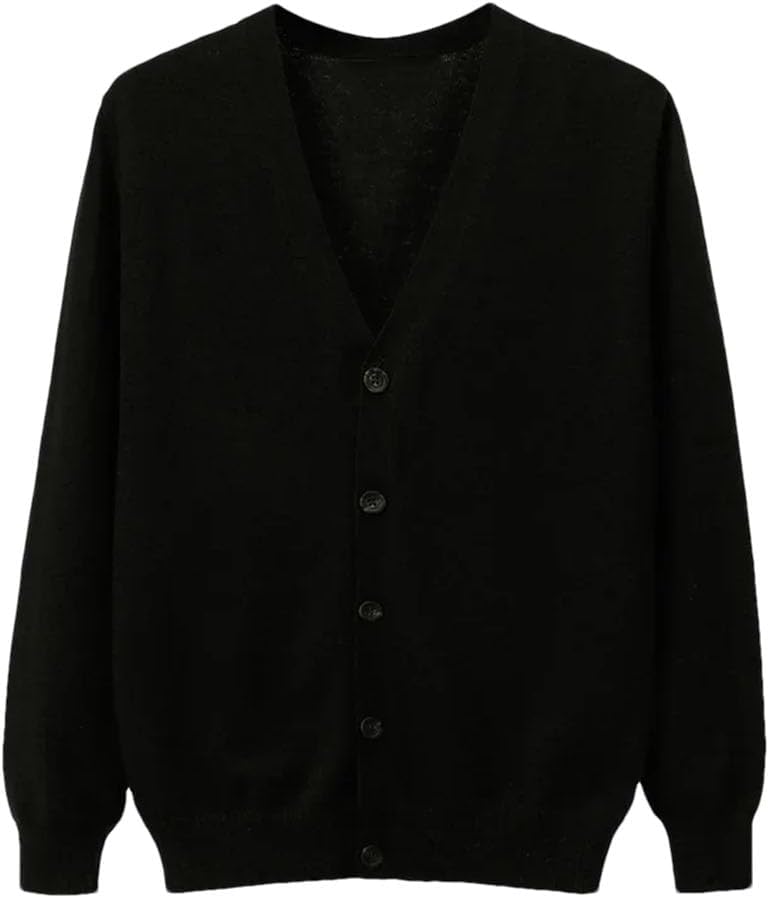 Mens Knit Sweater V-Neck Cardigan Casual Slim Fit Knitwear Sweater Men's Cotton Cardigan Sweaters Slim Fit Cardigans