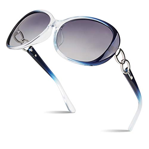 Sunier Sunglasses Womens Polarized Trendy Oversized Sun Glasses Fashion Ladies Shades 100% UV400 Protection Retro Designer Eyewear S85
