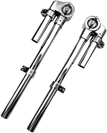Vaveren 2Pcs Tom Drum Holder Bracket Stable Durable Lightweight Stand Mount Strong for Tom Drum Percussion Instrument