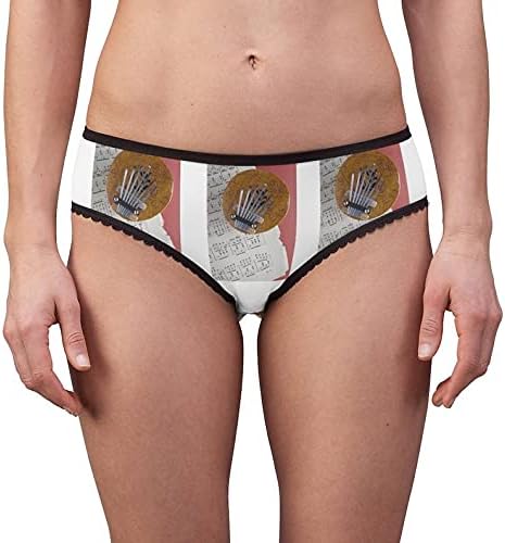 SpreadPassion Women's Coconut Kalimba Thumb Piano Panties, Coconut Kalimba Thumb Piano Underwear, Briefs
