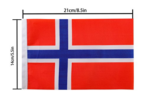TSMD Norway Flag, 100 Feet Norwegian Nordmann Flag National Country World Pennant Flags Banner,International Party Decorations for Grand Opening,Olympics,Bar,School Sports Events,Festival Celebration - Thumbnail 4