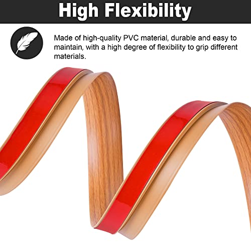 10Ft Carpet Floor Transition Strip, Self Adhesive Floor Edging Trim Strip, PVC Threshold Cover for Doorway, Floor Divider Strip Suitable for Threshold Height Less Than 5 mm - Light Brown Coffee by MYFAMIREA - Image 5