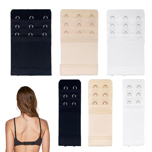 Dayysiuy Prolongateur de Bretelles de Soutien-Gorge | 6 Pièces Élargisseurs de Soutien-Gorge Ajustables - Sangle Élastique Boucle d'Extension Soutien Confortable pour Bain Bikini Allaitement Lingerie