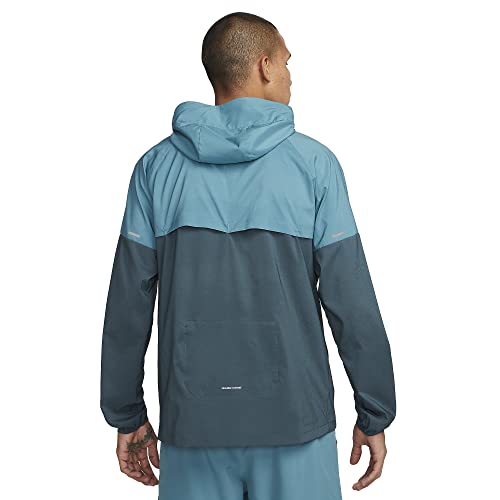 Nike Windrunner Upf 40+ Men's Running Jacket (As1, Alpha, X_L, Regular, Regular, Mineral Teal/Faded Spruce) #TOP1