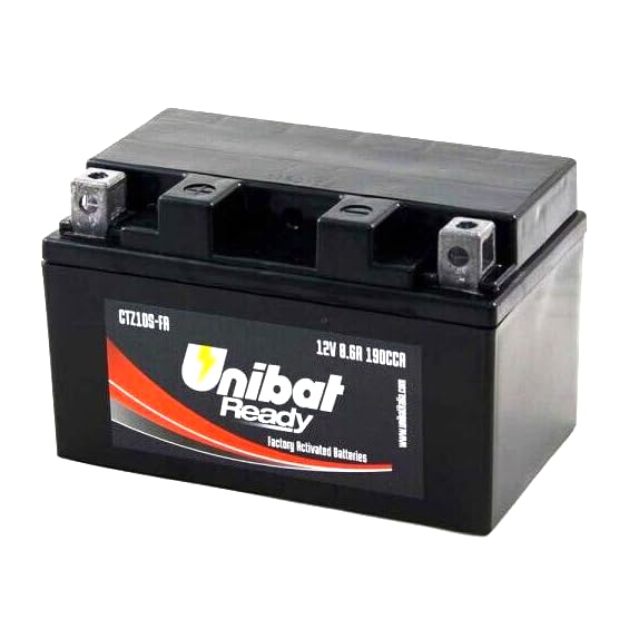 BATTERIA PRECARICATA UNIBAT YTZ10S COMPATIBILE CON YAMAHA MT-07 M7-09 MT-10 XSR 700 900 YZF-R6 FZ8 Fazer