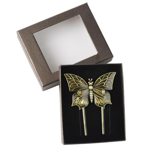 loghohu Book Page Holder Journal Clips Book Clip Vintage Book Clips Butterfly Book Clips to Hold Book Open Free Your Hands Metal Bookmark Clip Gifts for Book Lovers Readers Writers Butterfly Ornament
