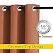 NICETOWN Living Room Curtains for Windows 84 inch Long - Decorative Thermal Insulated Grommet Room Darkening Window Treatments for Bedroom/Porch, Burnt Orange, 2 Panels = 104