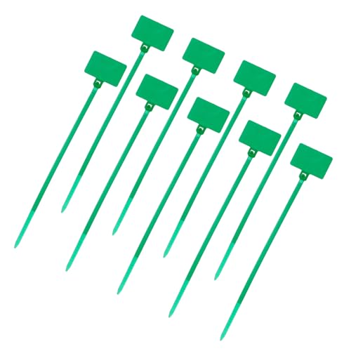 sourcing map 100 etiquetas marcadoras de cable de nailon, 8.7 pulgadas, autoblocante, para marcar organizaciones, color verde