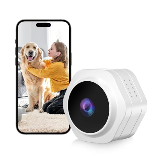 Image of MiNi WiFi Spy Hidden Camera,Nanny Camera, 4K Ultra HD Wireless Security Cameras for Baby,Dog,Cat,Pets, AI Motion Detection Alerts, Auto Night Vision, Real Time Record Surveillance Cam for Home