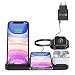 Produktbild Yaature Kabelloses Ladegrät [mit QC 3.0 Adapter], 4 in 1 Induktive Ladestation für Apple Watch 6/5/4/3/2/1 & Airpods Pro/2/1, iPhone 11/11 Pro Max/11 Pro/XS/XR/X/8 (Fast Wireless Charge 2 Telefone)
