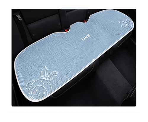 BUUNHI Housse de Siège Voiture Ensemble de Coussins de Voiture en Tissu Respirant en Plusieurs pièces avec Motif Lapin Mignon Auto Accessori(Blue-01)