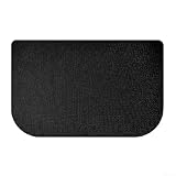 Vasiumic Tapete de silicona ignífugo de medio círculo, protector de suelo aislado resistente al calor de fibra de vidrio para estufa, parrilla de barbacoa y hogueras interiores (50 x 80 cm)