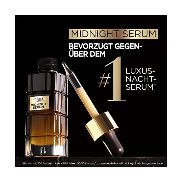L'Oréal Paris Anti-Aging Nachtserum zur Förderung der Zellregeneration, Mit Antioxidantien und Vitamin E, Age Perfect… – Bild 3