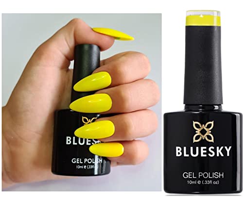 Bluesky Gel Nail Polish YELLOW SUNSHINE SPRING SUMMER 63910, Long Lasting, Chip Resistant, 10ml (Requires Drying Under UV/LED Lamp)