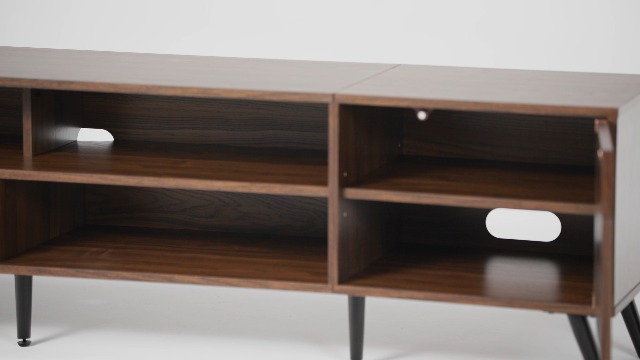 Amazon.com: Walker Edison Nora Modern Minimal Open-Shelf TV Stand