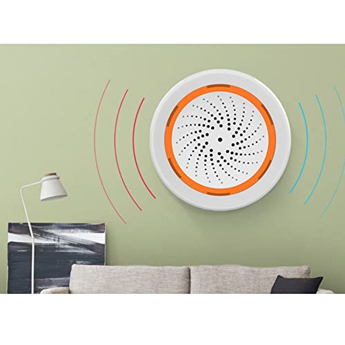 Sensor de sonido y luz ZigBee NEO detector con sirena Tuya Smart Life 90dB 6